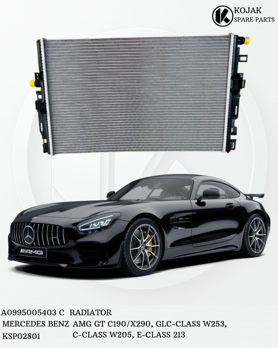 Radiator for Mercedes-Benz AMG GT
