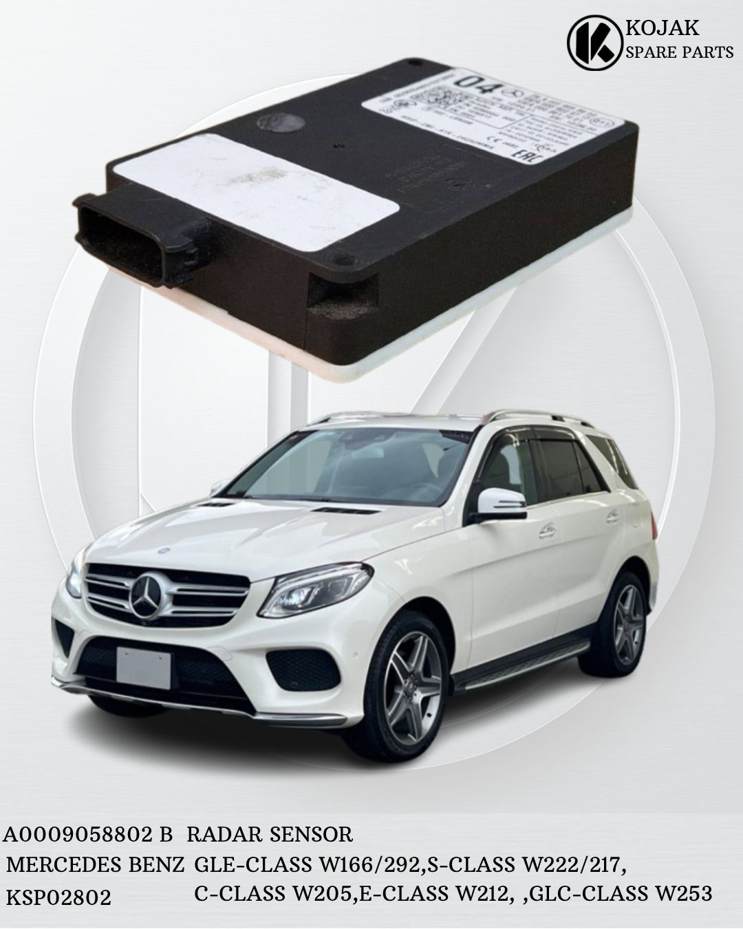 Mercedes-Benz Radar Sensor A0009058802 B