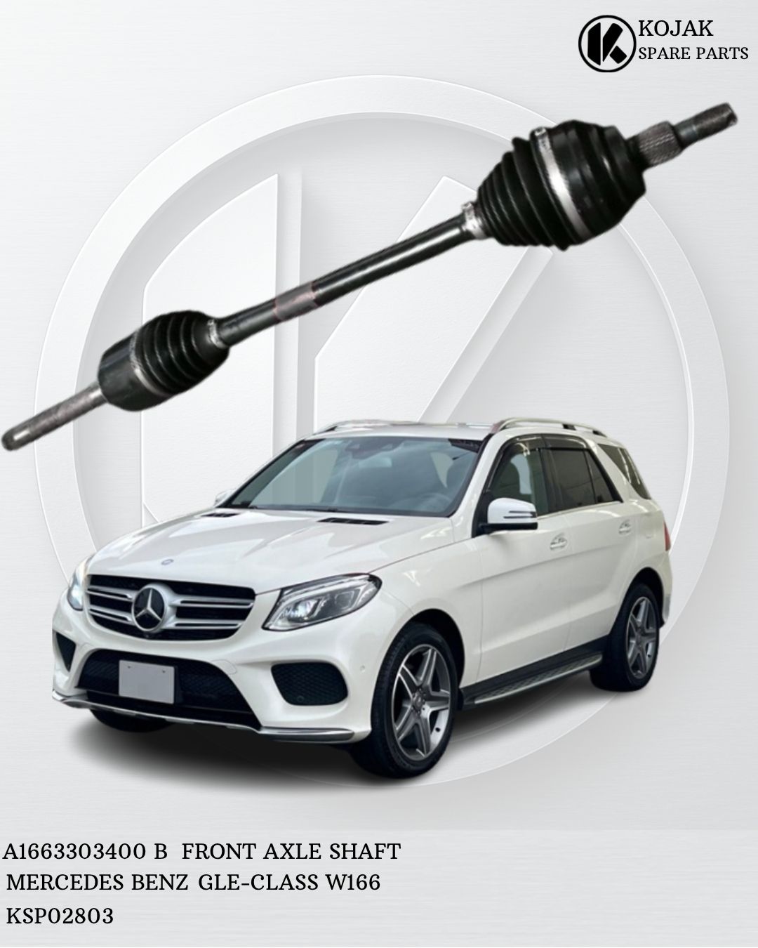 Front Axle Shaft Mercedes Benz GLE-Class W166