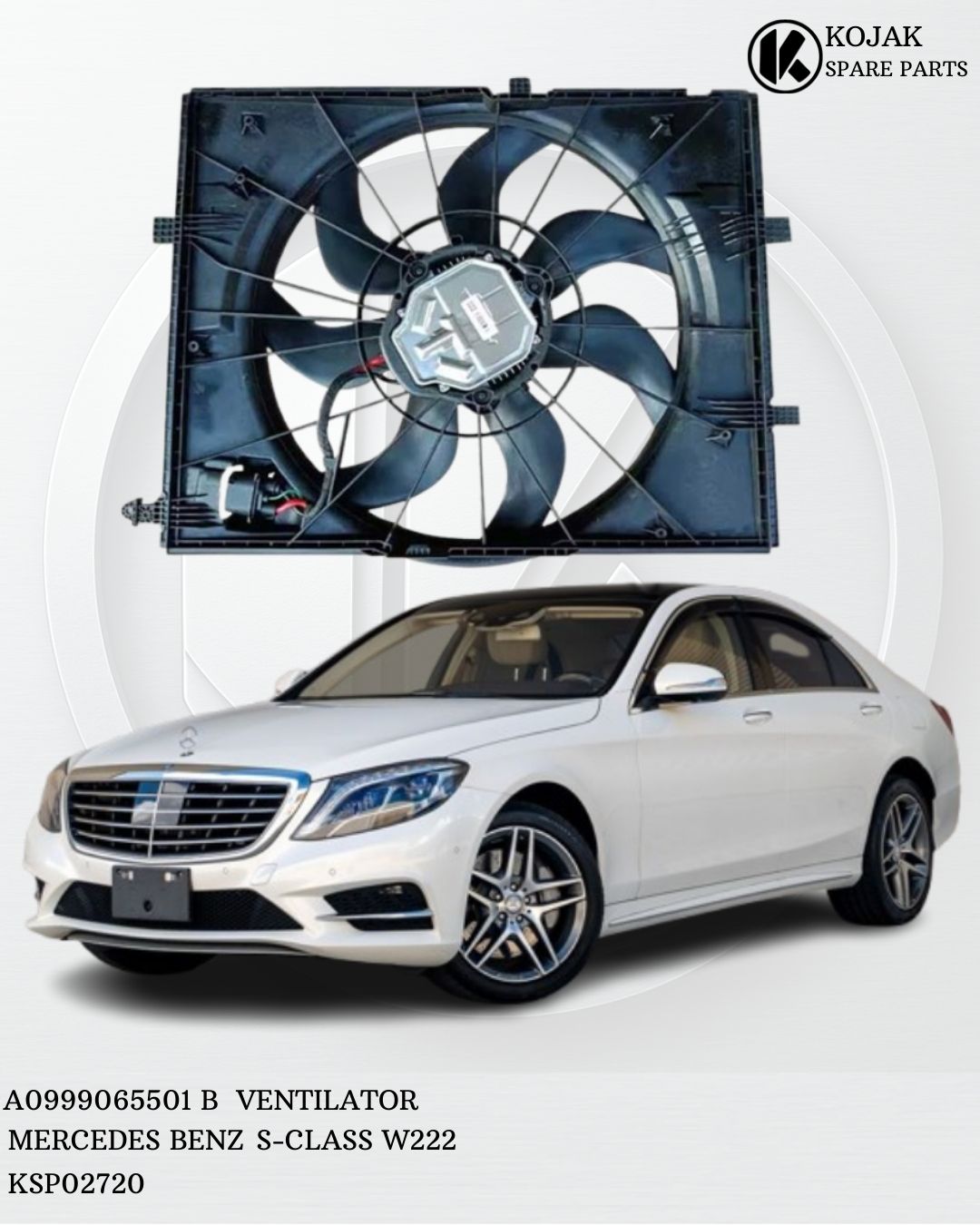 Radiator Cooling Fan Mercedes-Benz S-Class W222