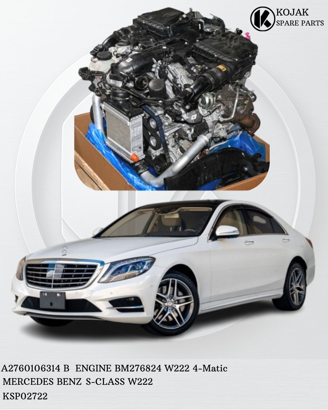 Mercedes-Benz M276 Engine Assembly for S-Class W222 4-Matic