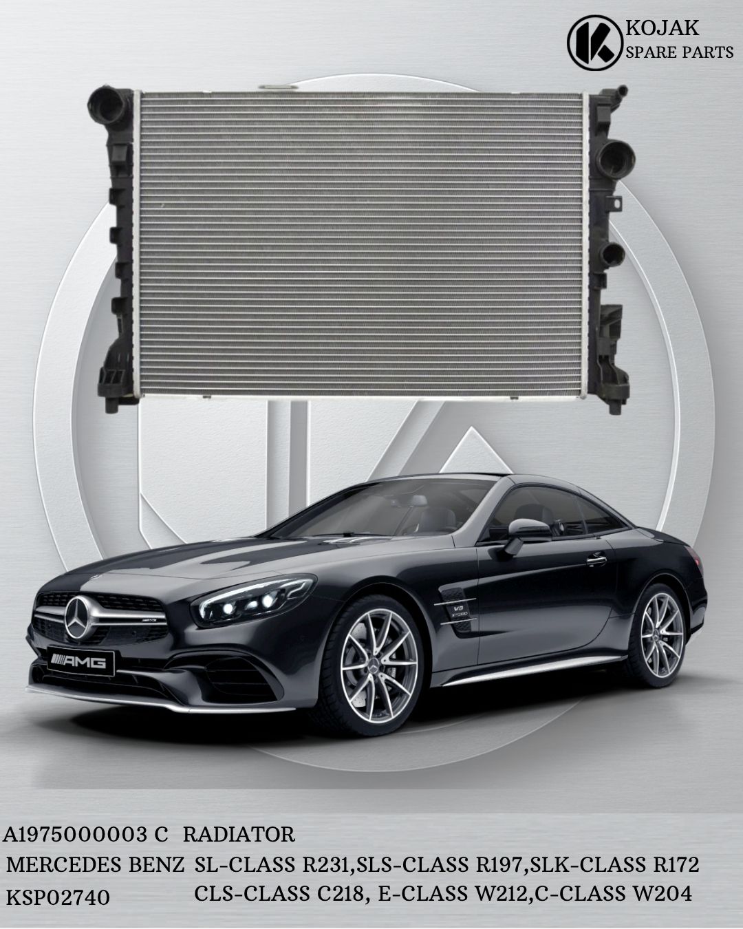 Radiator Mercedes-Benz SL-Class R231