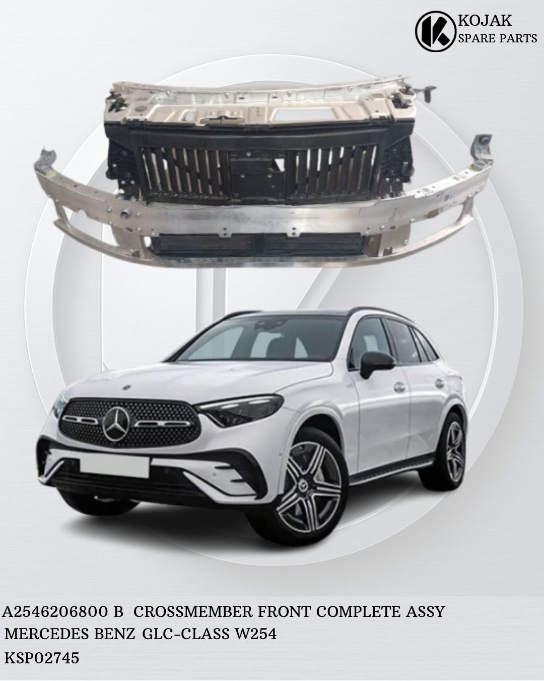 Front Crossmember Complete Assembly Mercedes-Benz GLC-Class W254