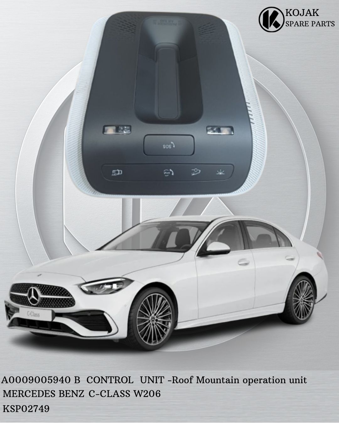 Mercedes-Benz C-Class W206 Roof Mounted Control Unit