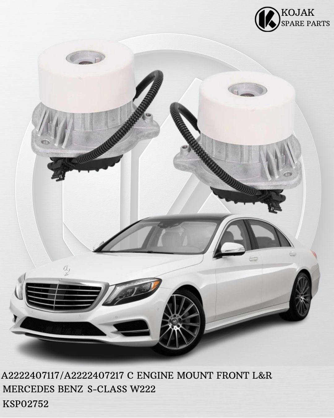 Mercedes-Benz S-Class W222 Front Engine Mounts (Left & Right)