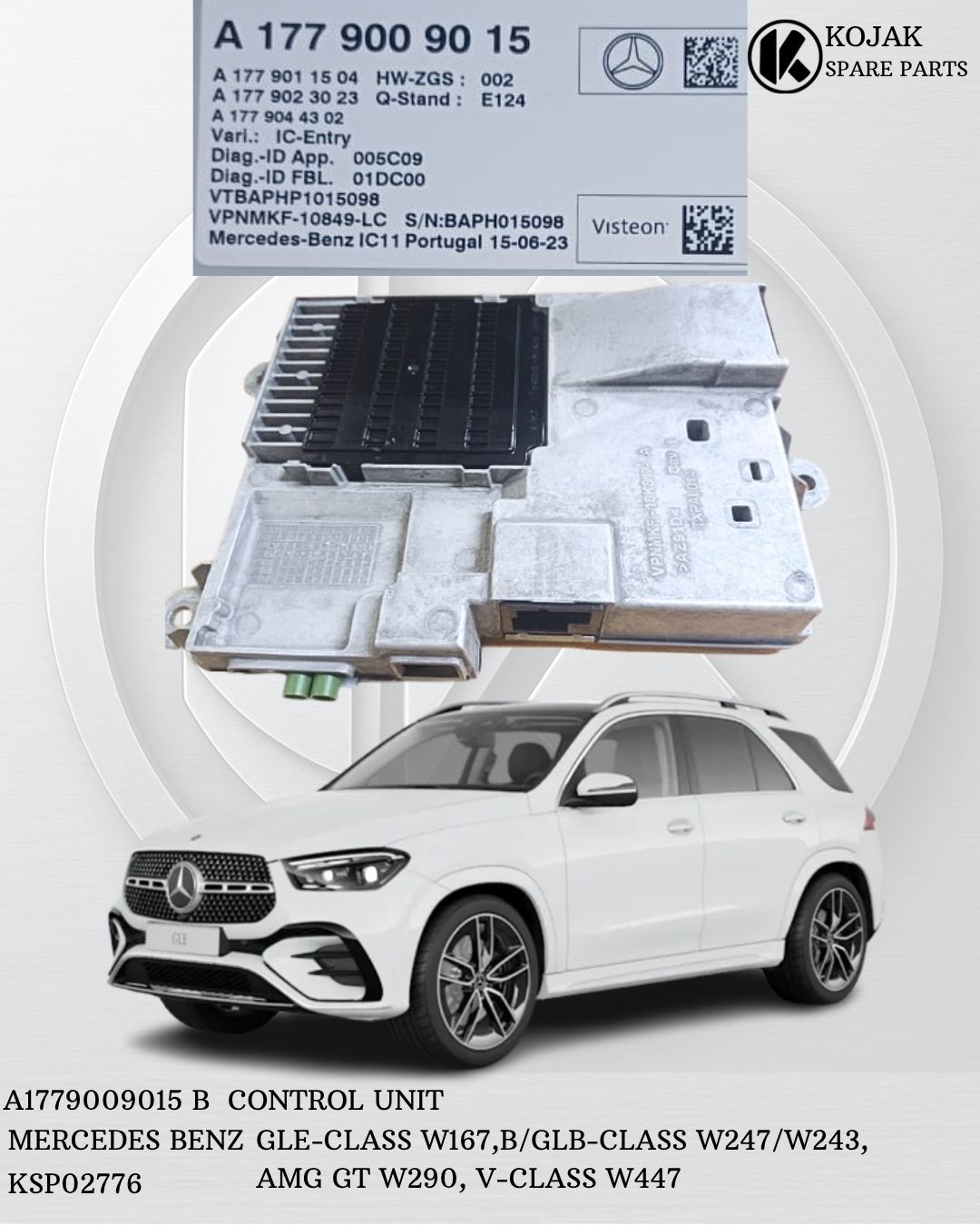 Mercedes-Benz Control Unit A1779009015 B