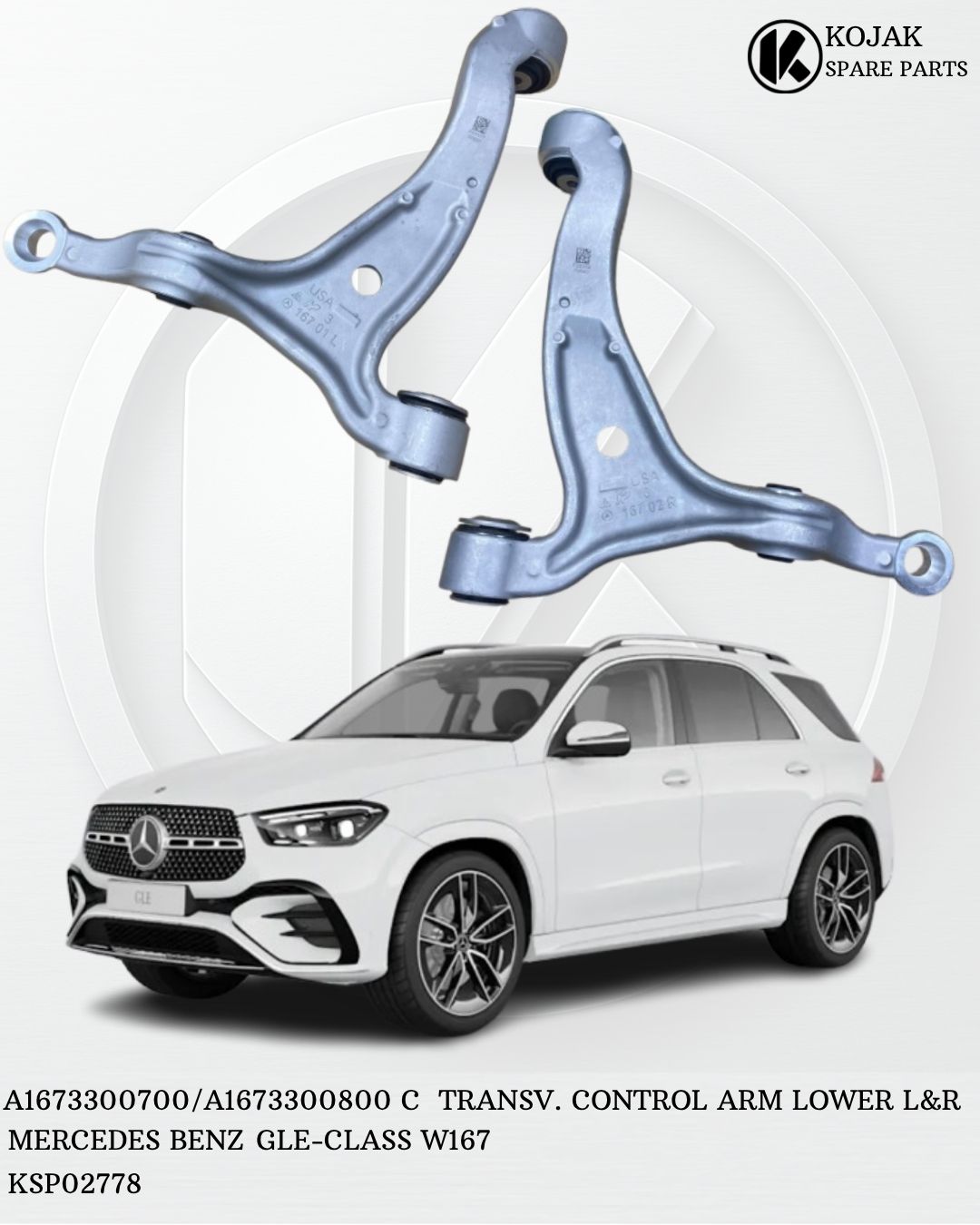 Lower Transverse Control Arm Left & Right Mercedes-Benz GLE-Class W167
