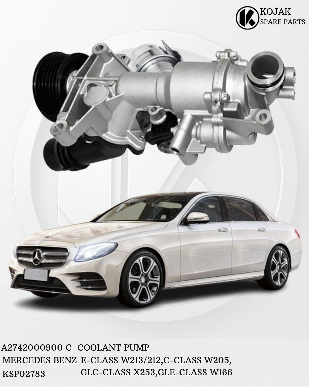 Mercedes-Benz Coolant Pump A2742000900 C