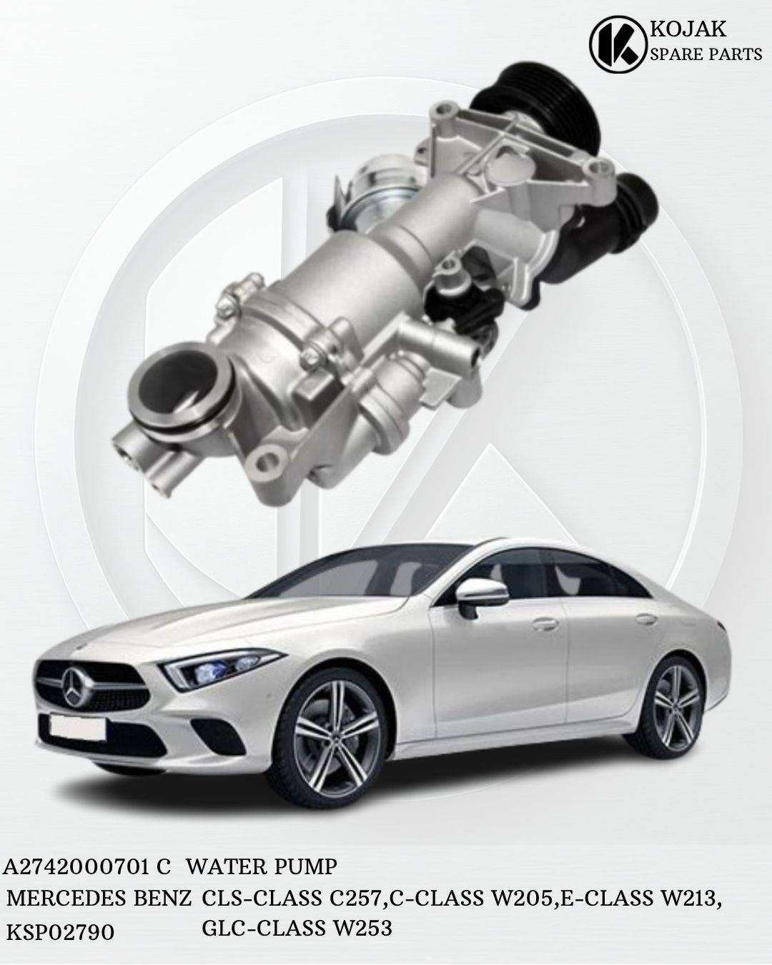 Mercedes-Benz Water Pump A2742000701 C