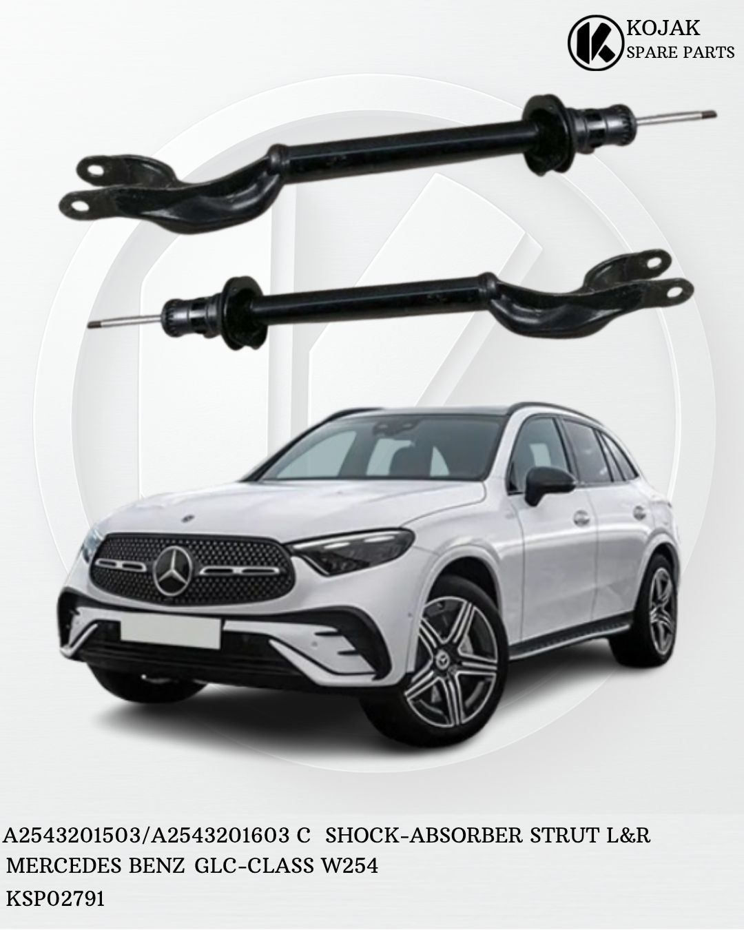 Shock Absorber Strut Left & Right Mercedes-Benz GLC-Class W254