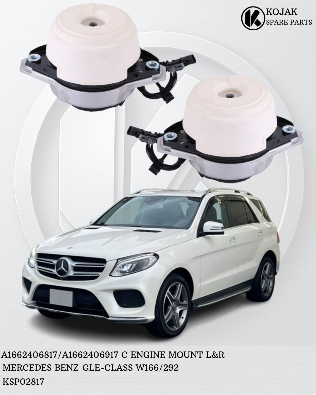 Engine Mount Left & Right Mercedes-Benz GLE-Class W166/C292