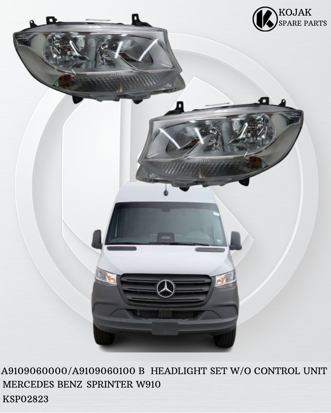 Headlight Set Mercedes-Benz Sprinter W910 without Control Unit