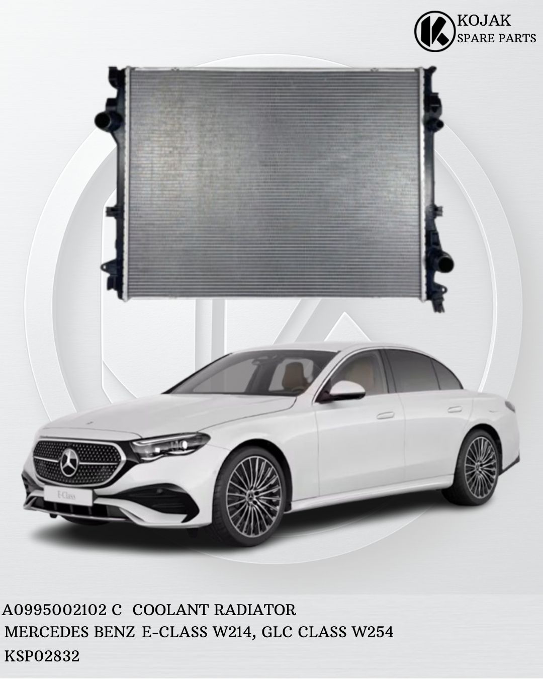 Coolant Radiator Mercedes-Benz E-Class W214 GLC-Class W254