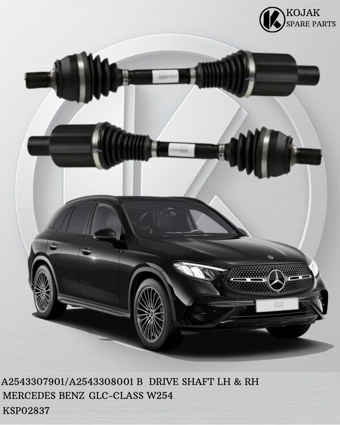 Drive Shaft Set Left & Right Mercedes-Benz GLC-Class W254