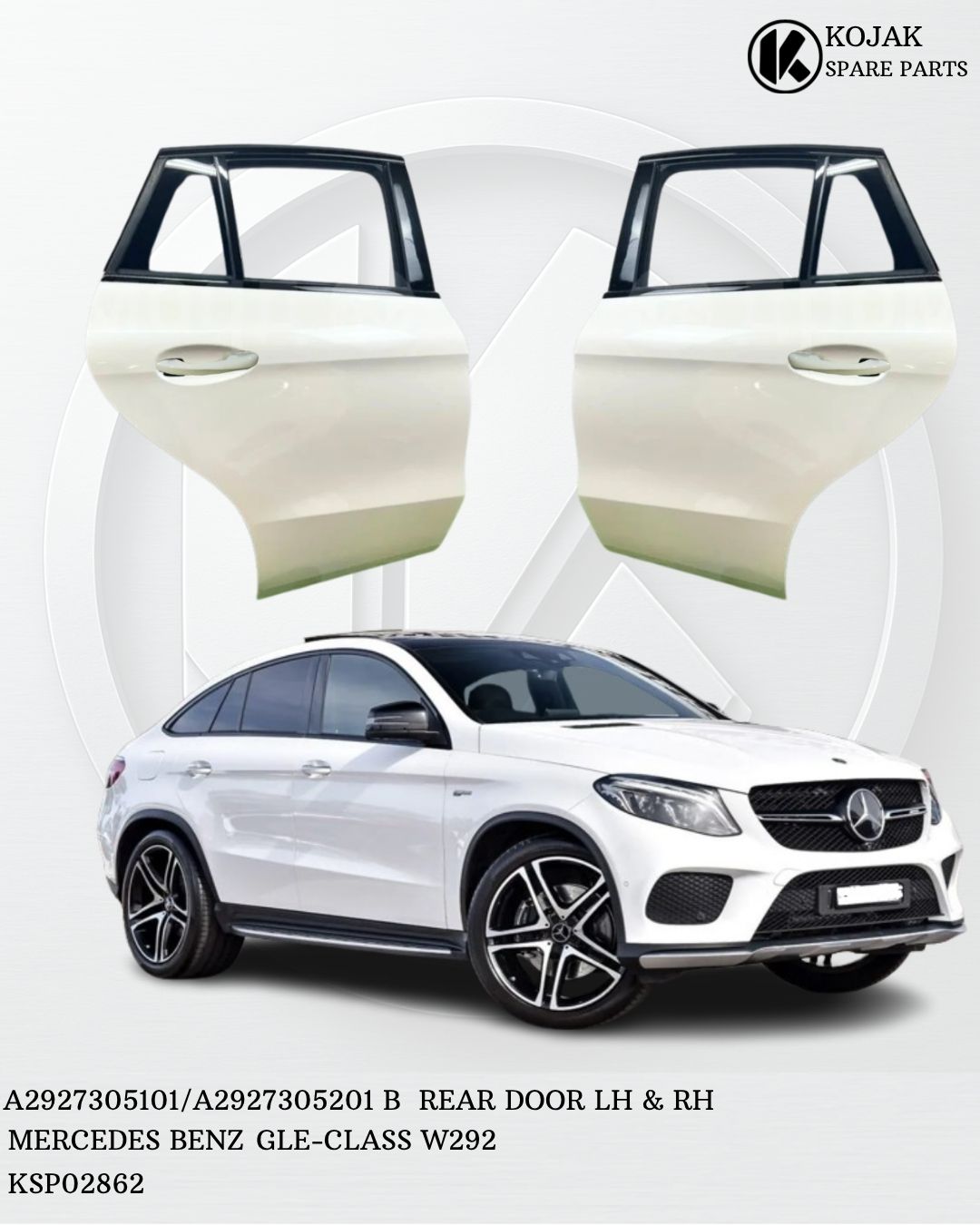 Rear Door Left & Right Mercedes-Benz GLE-Class W292