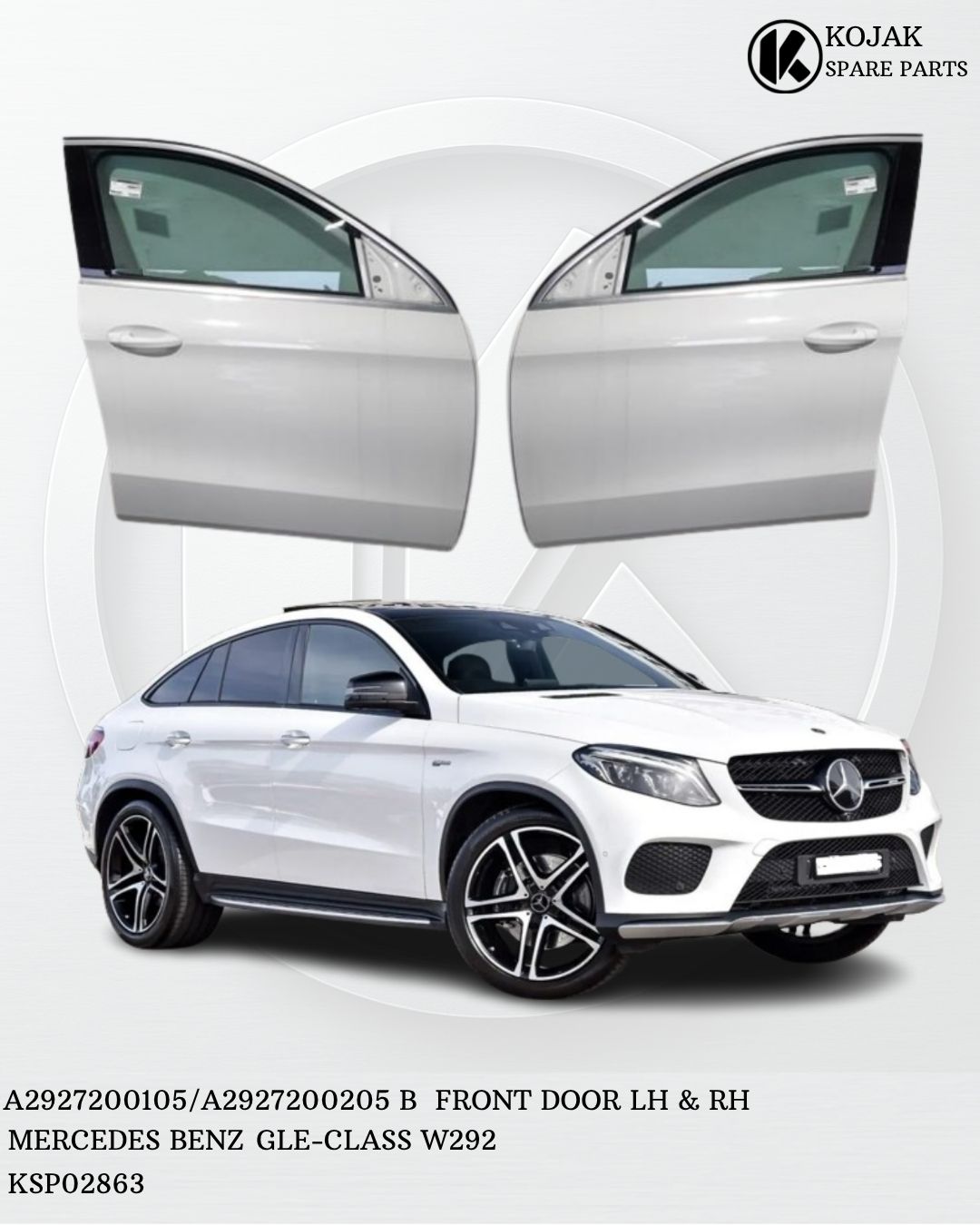 Front Door Left & Right Mercedes-Benz GLE-Class W292