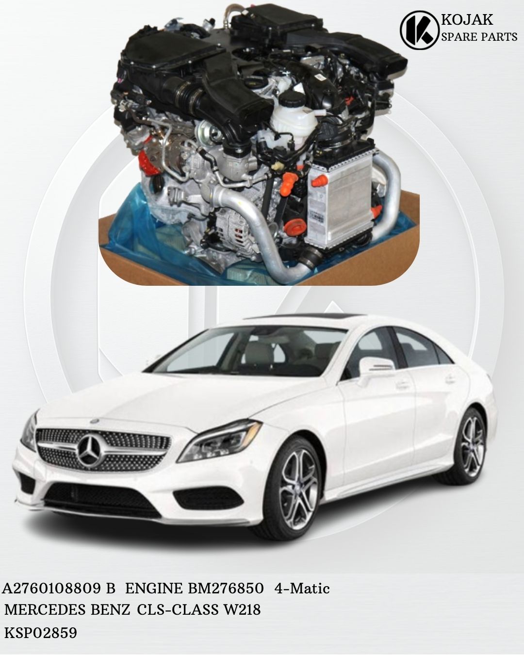 Mercedes-Benz CLS-Class W218 M276 Engine 4-Matic