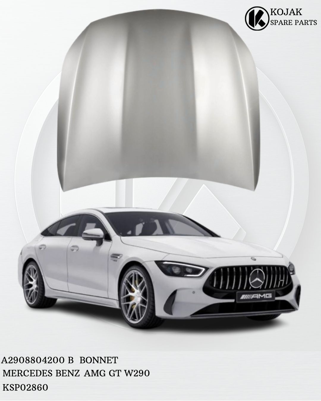 Bonnet Mercedes-Benz AMG GT W290