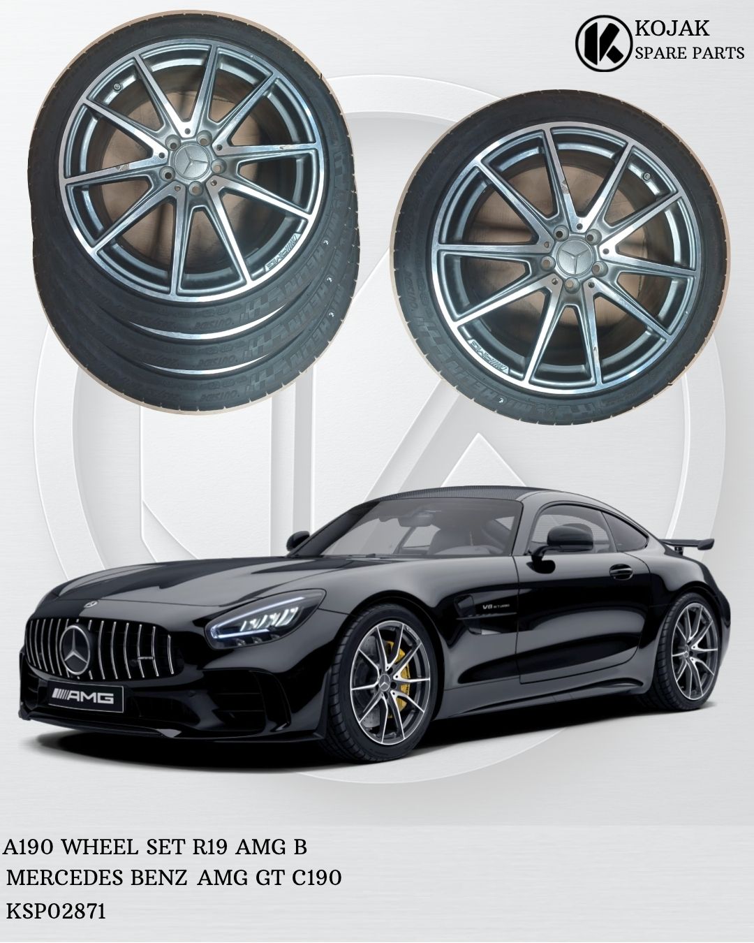 Mercedes-Benz AMG GT C190 R19 Wheel Set