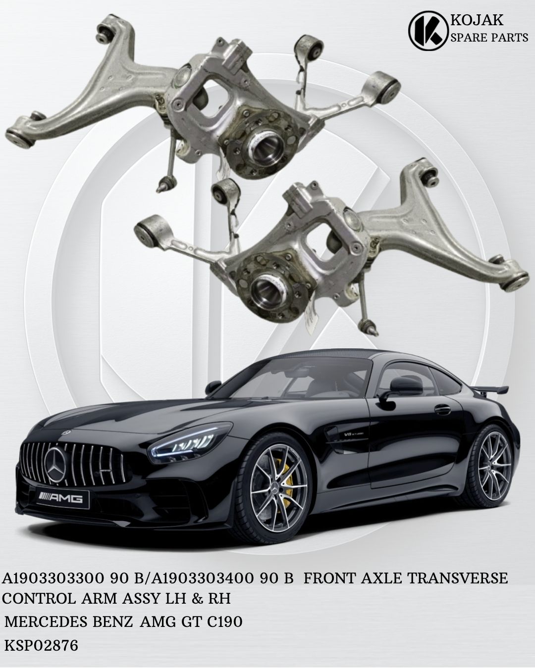 Front Axle Transverse Control Arm Assembly LH & RH Mercedes-Benz AMG GT C190