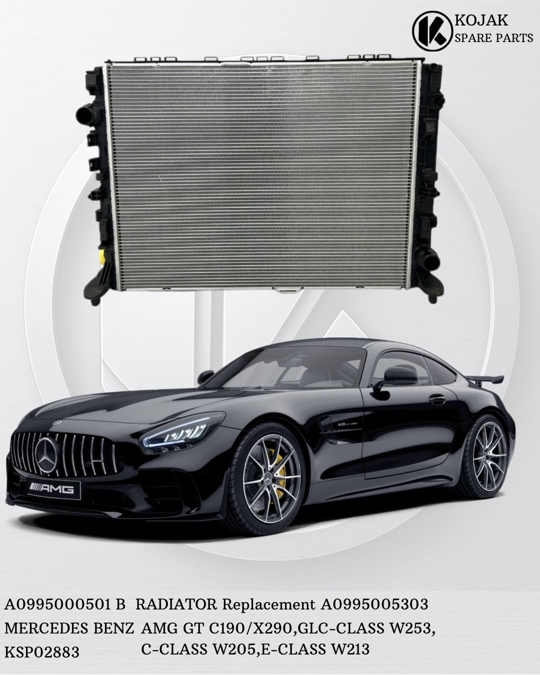 Radiator Mercedes-Benz AMG GT / GLC / C / E-Class