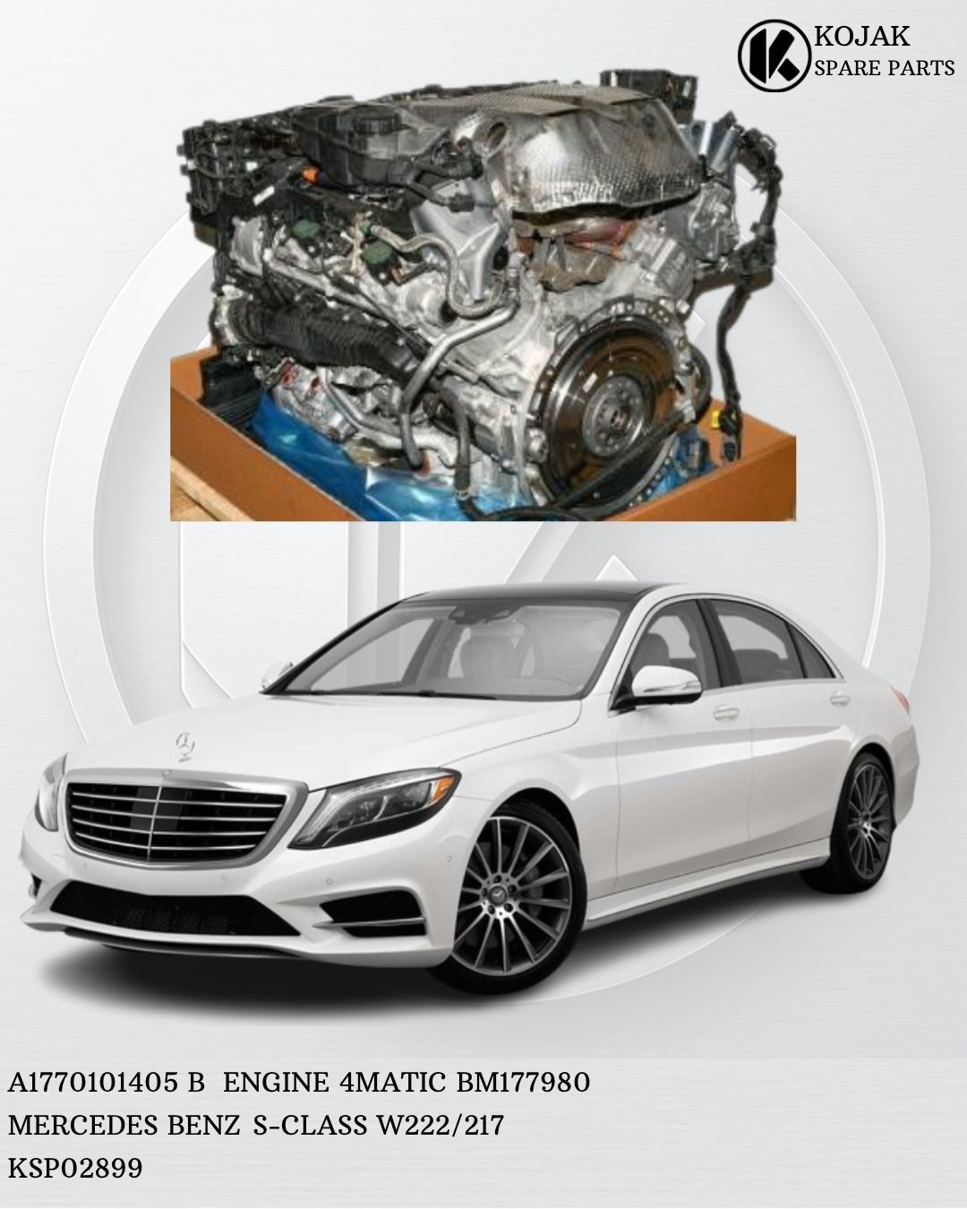 Mercedes-Benz S-Class W222/217 M177.980 4MATIC Engine