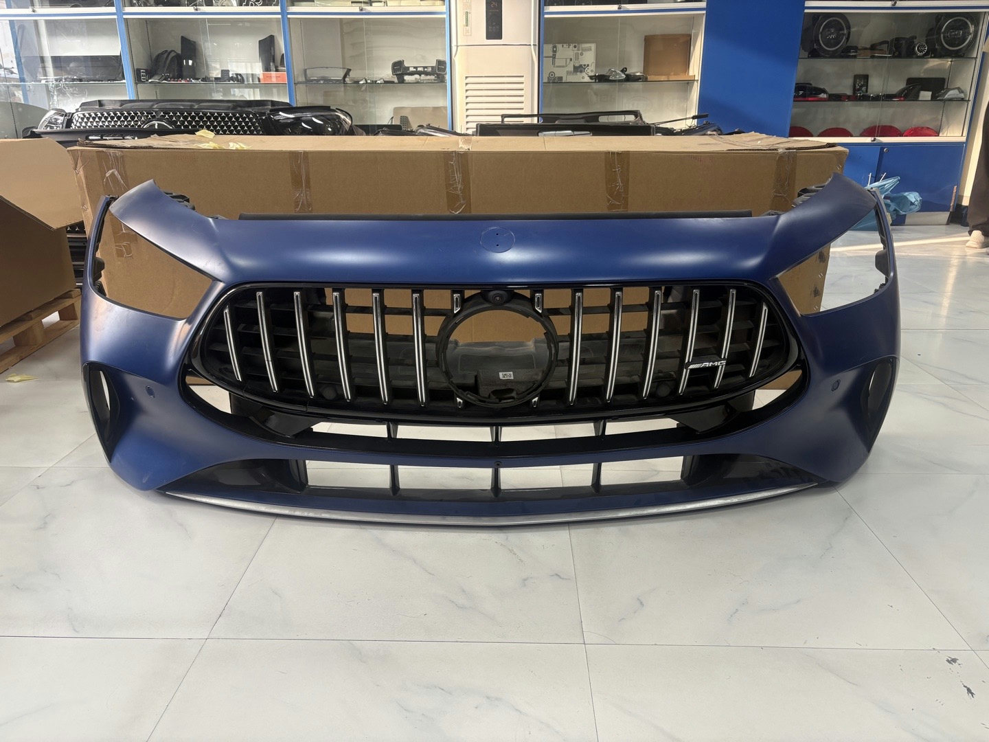 Mercedes-AMG GT 4-Door X290 Front Bumper Matte Blue without grill
