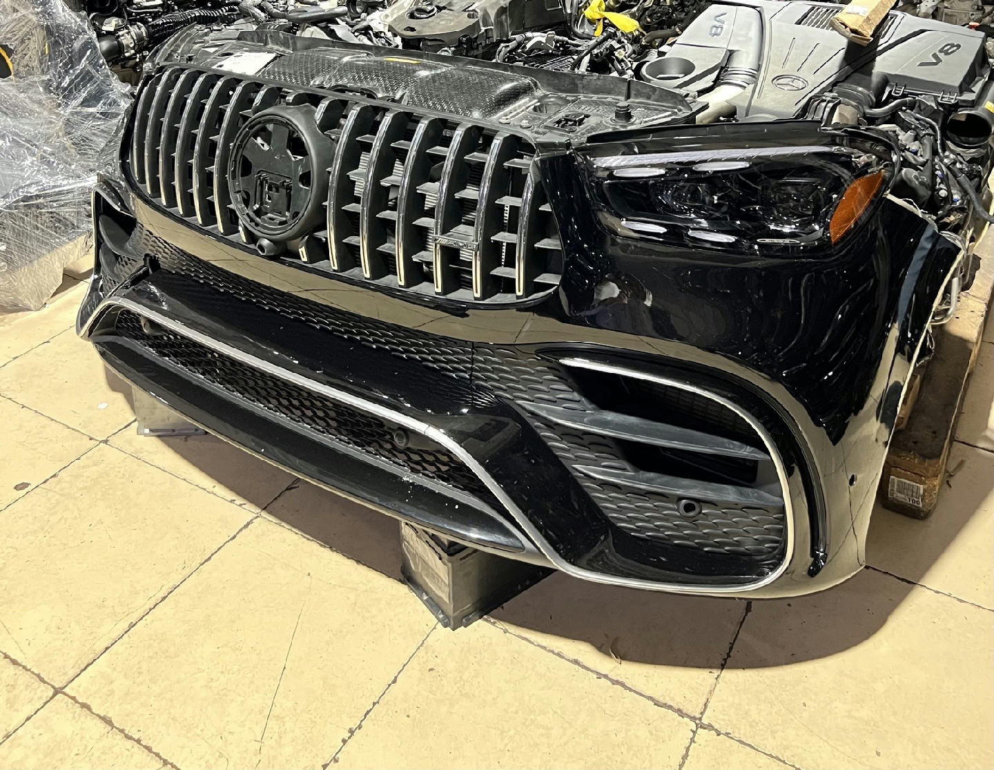 Mercedes-Benz GLE V167 AMG 63 Front KIT Bumper Assembly Black