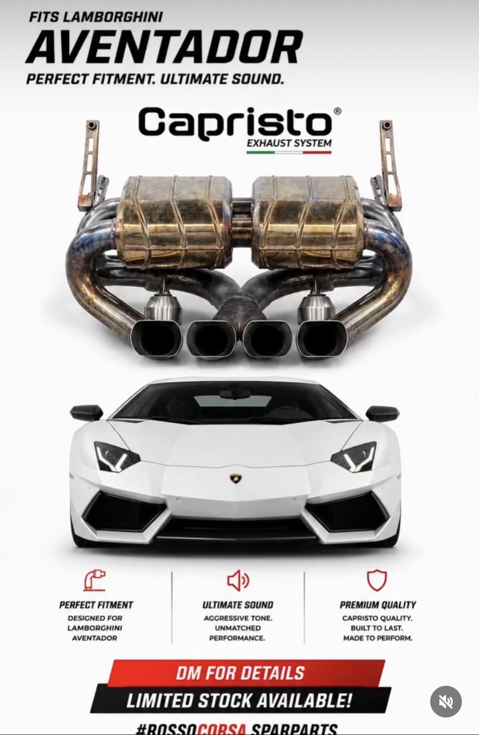 Lamborghini Aventador - Capristo  Exhaust System