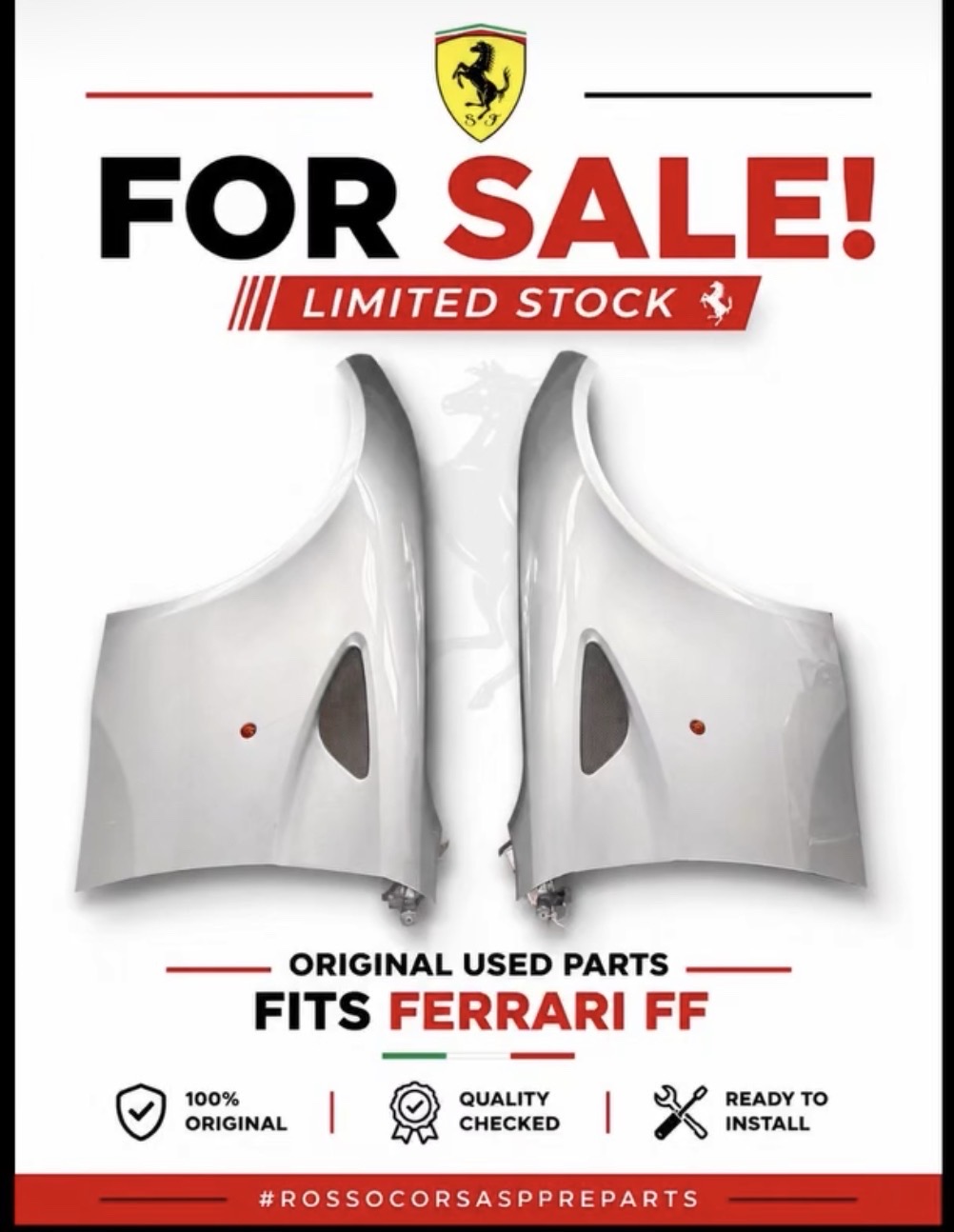 Ferrari FF - Front Fenders LH&RH