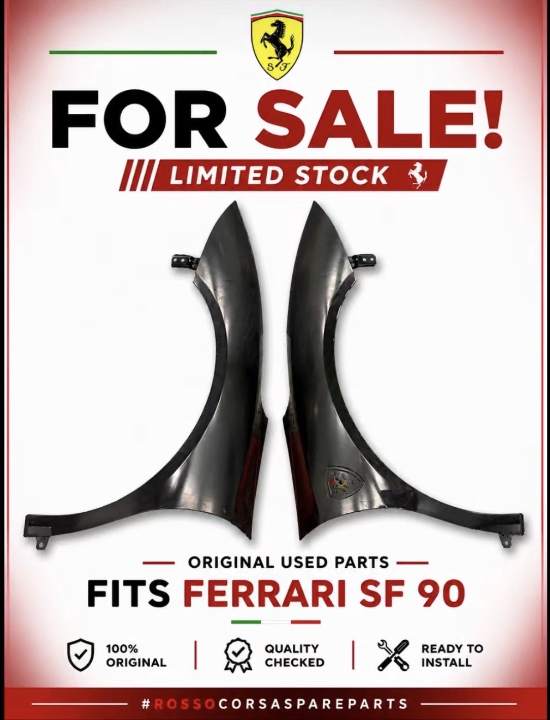 Ferrari SF90 - Front Fender LH&RH