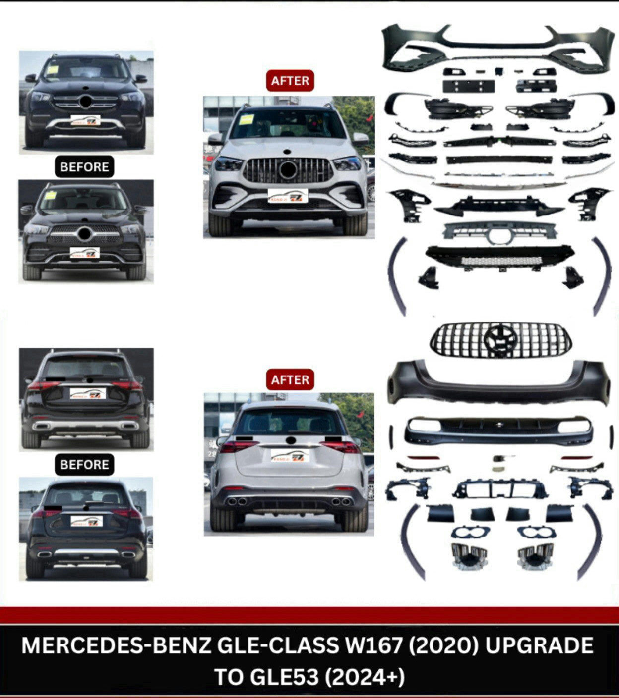 Mercedes Benz GLE 167 - Body kit Upgrade