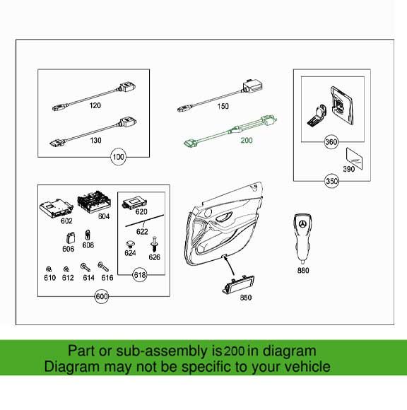 Mercedes Benz Genuine ELECTRIC LINE 2228205700
