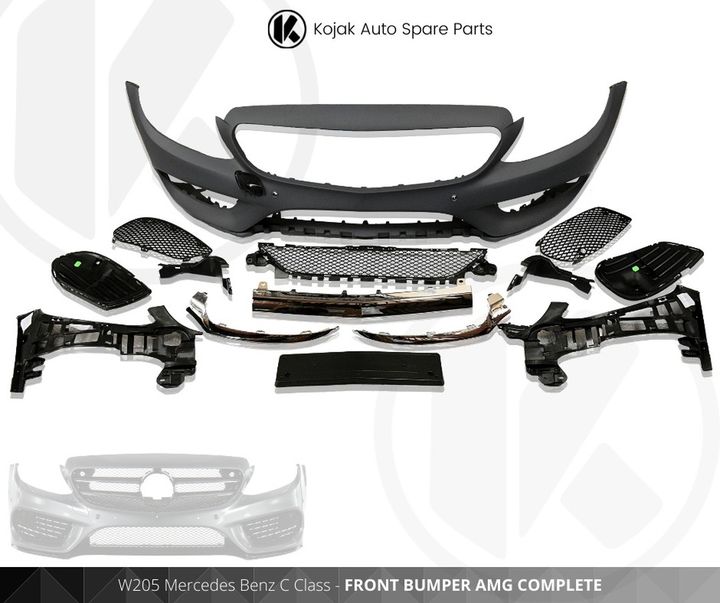 Front Bumper AMG Complete for Mercedes-Benz C-Class W205