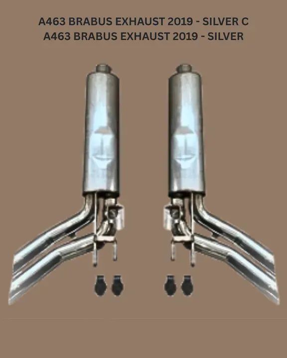 a463 brabus exhaust 2019   silver c