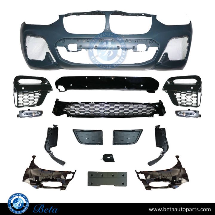 BMW X3 / X4 G01 / G02 (2018-2021), Front Bumper M-Tek with PDC with Park Assist with Camera Hole, China