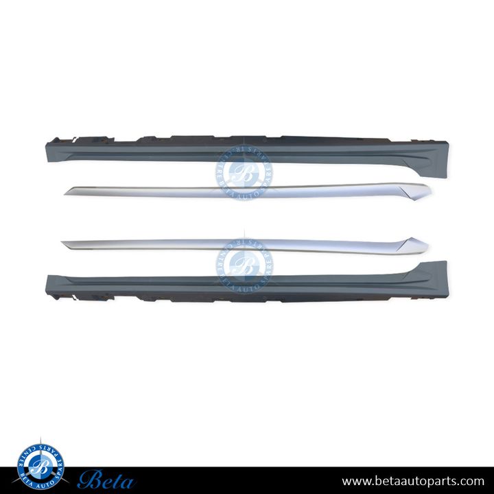 Audi A5 (2017-2019), Side Skirts RS5 Look 4 Door, China, 8W6853855B / 8W6853856B
