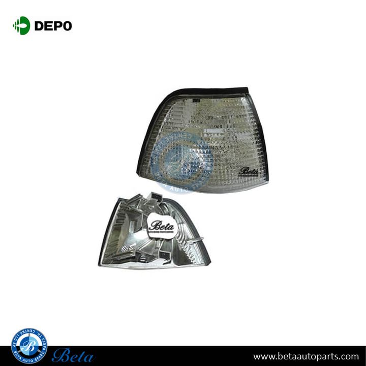 BMW 3 Series E36 (1991-1997), Corner Lamp for 4 Door - White (Right), Depo, 9403096