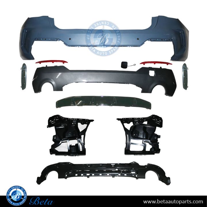 BMW 4 Series G22 (2021-Up), Rear Bumper M-Tek with PDC and Park Assist, China, 51129850252