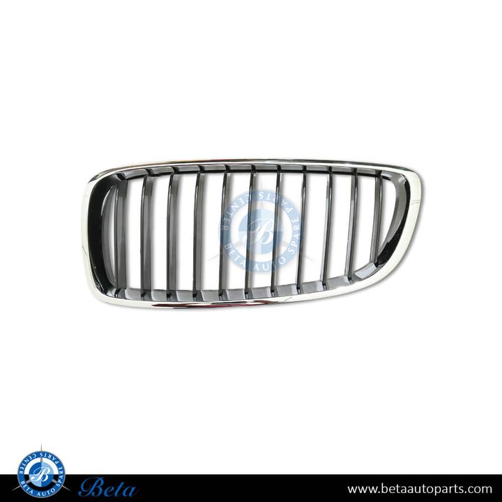 BMW 4 Series F32 / F36 (2014-2020), Radiator Grille Basis - Black and Chrome (Left), Taiwan, 51137294813