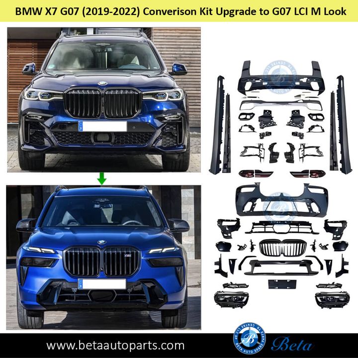 BMW X7 G07 (2019-2022), Body Kit Conversion Upgrade to G07 LCI M Look, China