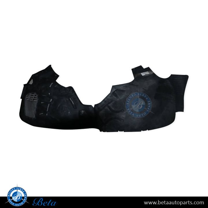 Porsche Macan (2014-2018), Front Wheel Fender Liner Turbo - Plastic and Flannel (Left), China, 95B809961E