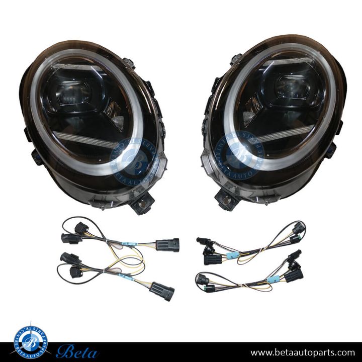 Mini Hatch F55 / F56  (2014-2017), Headlamp Upgrade from Normal to 2024 Look, China, 63117298311 / 63117298312