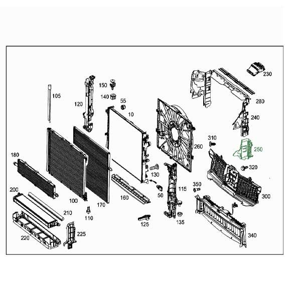 Mercedes Benz Genuine AIR DUCT SEGMENT 2225003900