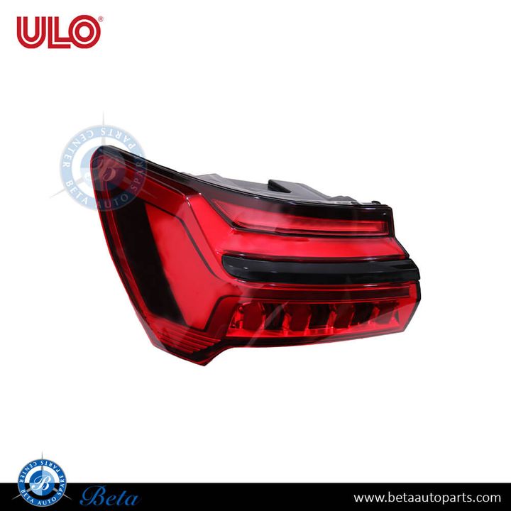 Audi A6 (2019-2024), Tail Lamp LED with Dynamic Indicator - Black  (Left), ULO, 4K5945091D / 4K5945223A