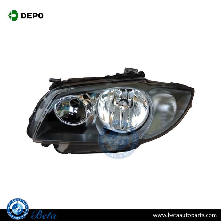 BMW 1 Series E88/E81/E87/E82 (2007-2011), Headlamp (Left), Depo, 7193387