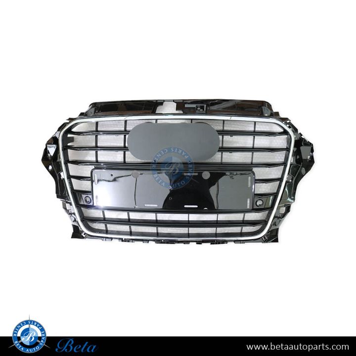 Audi A3 (2013-2016), Radiator Grille (Gloss Black), China, 8V5853651T94