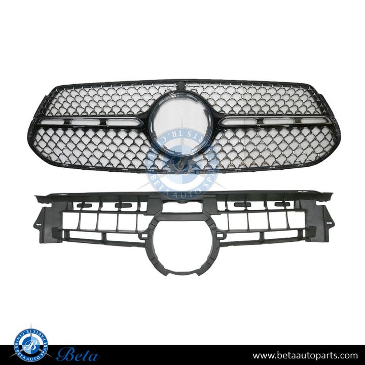 Mercedes GLE-Class W167 / C167 (2024-Up), Radiator Grille AMG Stars Look (Black), China, 1678883101