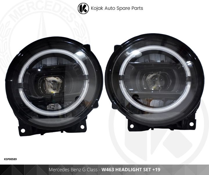 Headlight Set Mercedes Benz G-Class W463 LED 2019 Style