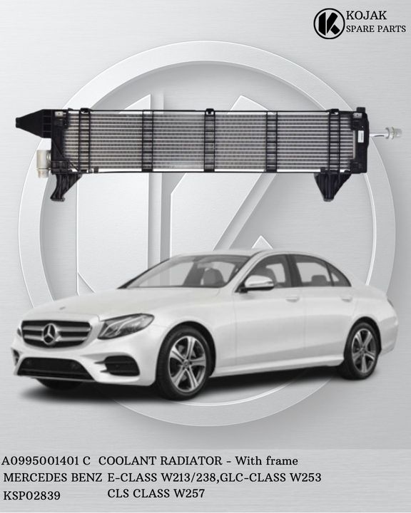 Mercedes-Benz E-Class W213/238 Coolant Radiator with frame